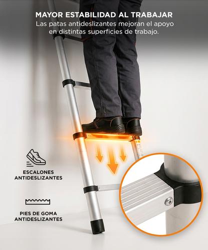 Escalera Telescópica Gadnic 2M Con Altura Ajustable - 3