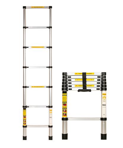 Escalera Telescópica Gadnic 2M Con Altura Ajustable - 6