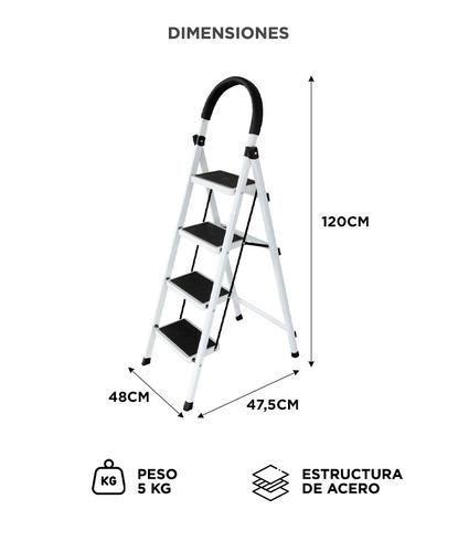 Escalera de acero Bron by Gadnic 4 escalones - 5