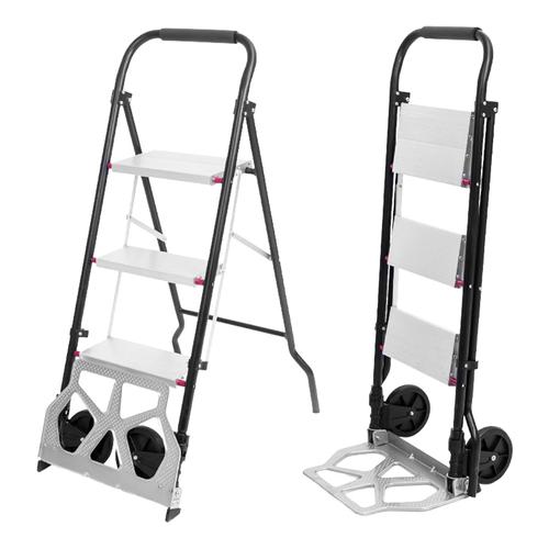 Escalera De Acero  2 en 1 Bron by Gadnic 3 escalones   - 0