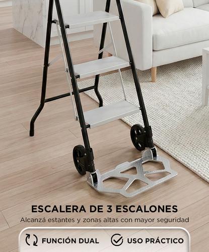 Escalera De Acero  2 en 1 Bron by Gadnic 3 escalones   - 2