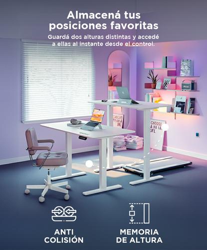 Escritorio Regulable Simple Gadnic 120x60x18 con Ajuste de Altura - 3