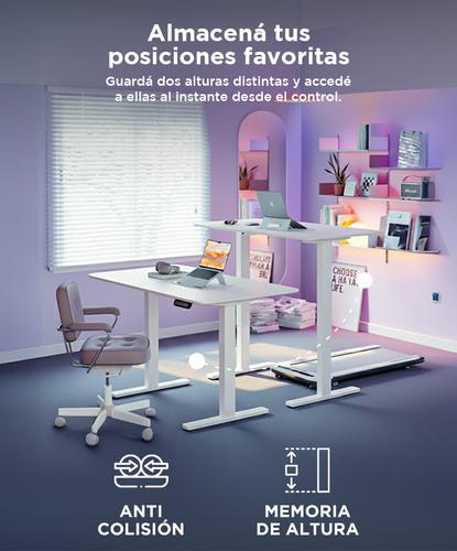 Escritorio Regulable Simple Gadnic 120x60x18 con Ajuste de Altura - 3
