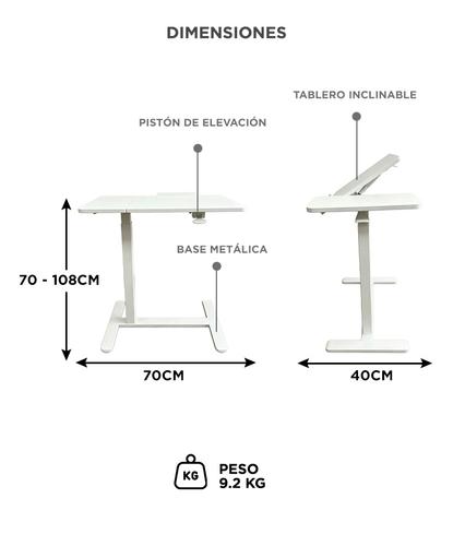 Escritorio Ajustable Gadnic Altura Regulable Inclinable Mesa Auxiliar Para Pc - 5