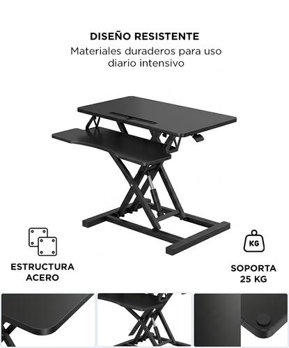 Escritorio Elevable Gadnic Regulable 91cm Para Laptop Y PC Altura Ajustable Doble Monitor - 4