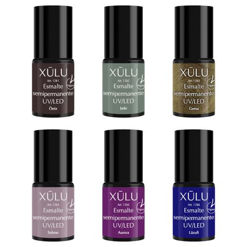 Kit 6 Esmaltes Semipermanentes Xulú Mystique 6ml - 0