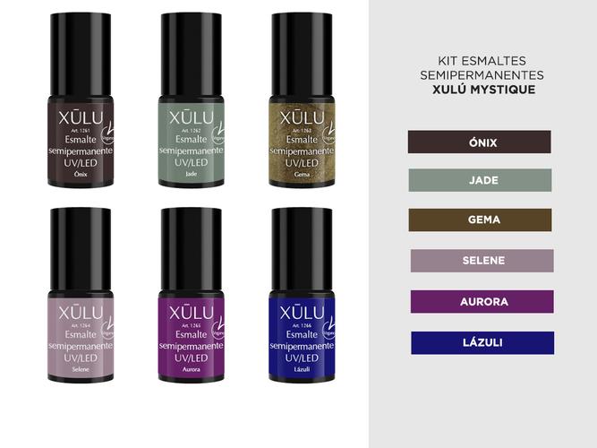 Kit 6 Esmaltes Semipermanentes Xulú Mystique 6ml - 3