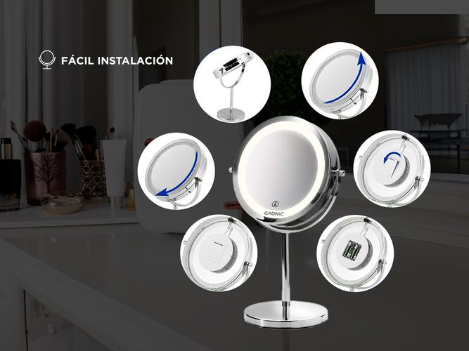 Espejo para Maquillaje Gadnic Led GMD710 7X1X  - 3