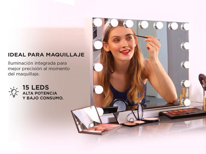 Espejo para Maquillaje Gadnic HW XL Led Puerto Usb - 2