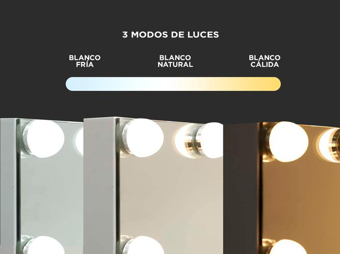 Espejo para Maquillaje Gadnic HW XL Led Puerto Usb - 3