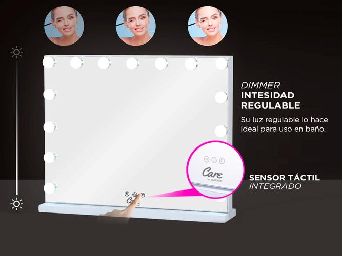 Espejo para Maquillaje Gadnic HW XL Led Puerto Usb - 4