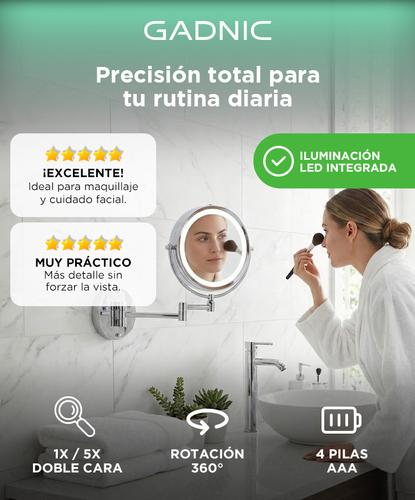  Espejo De Pared Gadnic Led Para Maquillar 360  - 1