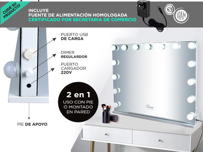 Espejo Baño Gadnic HW XXL Led Puerto Usb con Dimmer - 4