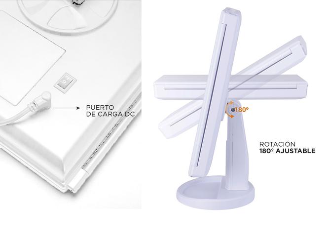 Espejo Maquillaje Tactil Gadnic Luces Led  - 4