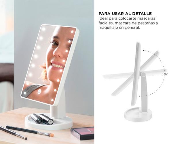 Espejo Para Maquillaje Gadnic EP9 Táctil Luz Led - 3