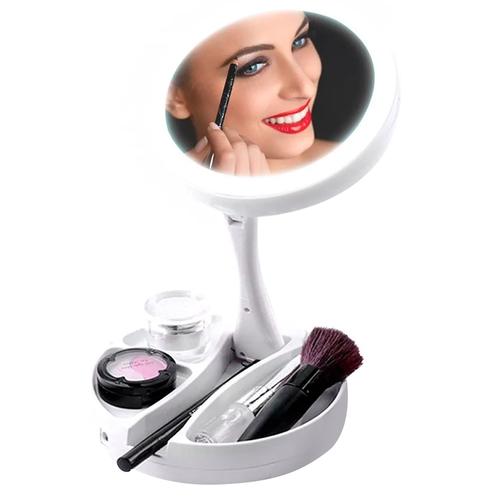 Espejo Doble Gadnic Luz Led Usb 360  - 0