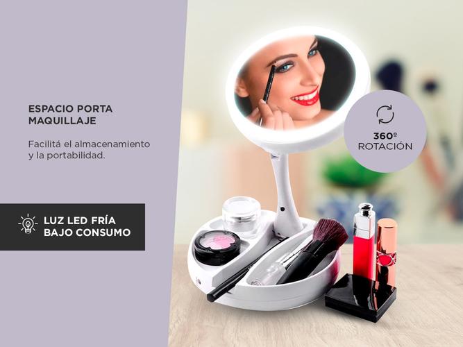 Espejo Doble Gadnic Luz Led Usb 360  - 3