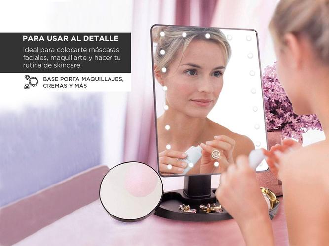 Espejo Para Maquillaje Gadnic EP11 Táctil Luz Led Usado - 2