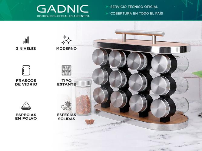Especiero Frascos Gadnic ESP03 Condimentero Moderno Outlet - 1