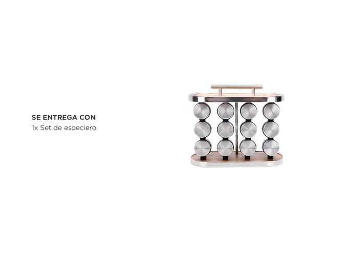 Especiero 12 Frascos Gadnic ESP03 Condimentero Moderno - 5