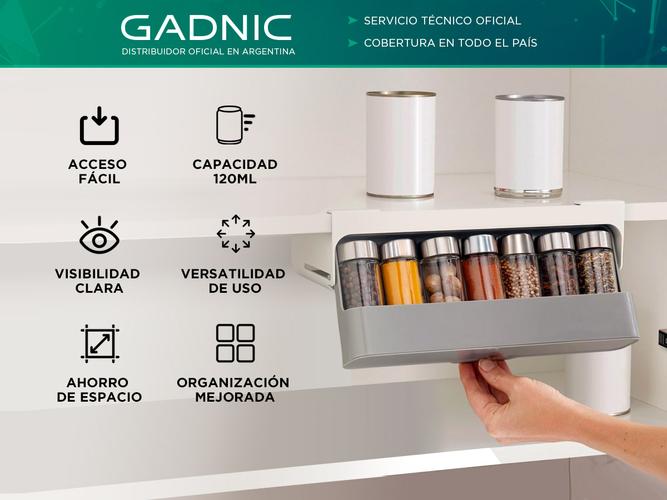 Estante Especiero Condimentero Gadnic Organizador de Cocina Rebatible - 1