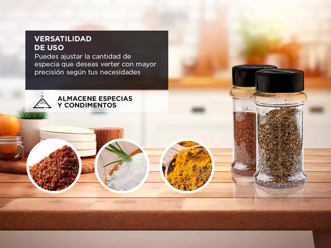 Especiero Condimentero Gadnic Con Tapa Doble Apertura X10 - 2