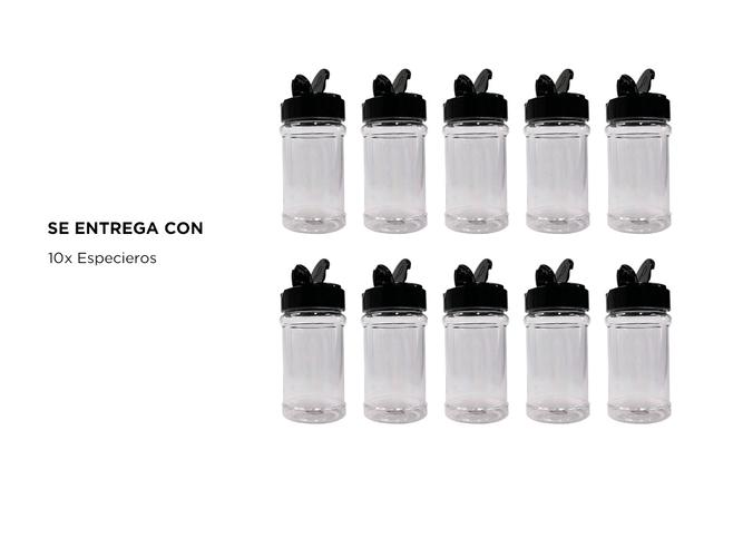 Especiero Condimentero Gadnic Con Tapa Doble Apertura X10 - 5