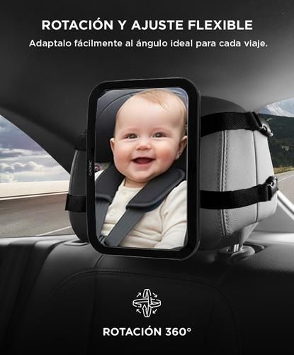 Espejo Retrovisor Auto Bebe Gadnic Con Agarre Ajustable - 2