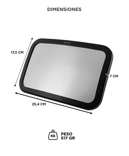 Espejo Retrovisor Auto Bebe Gadnic Con Agarre Ajustable - 5
