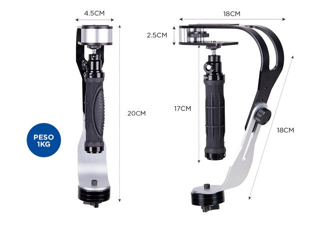 Estabilizador Gadnic Steadycam Profesional Para Cámaras y Celulares - 4