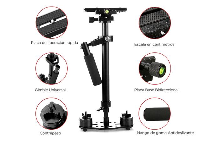 Estabilizador Gadnic S60 Steadycam Profesional Para Cámaras Barra Estabilizadora 40-60cm - 3