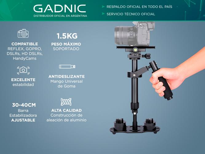 Estabilizador Gadnic S40 Steadycam Profesional Para Cámaras Barra Estabilizadora 30-40cm - 1