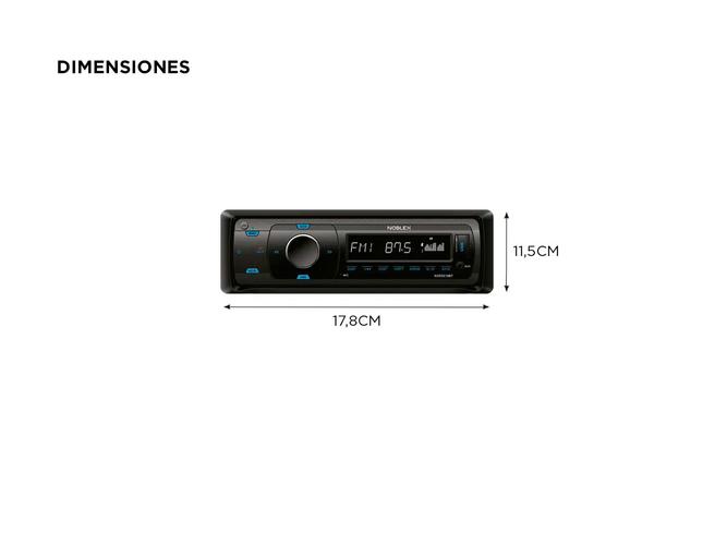 Stéreo para Auto Noblex NXR3019BT USB Bluetooth - 4