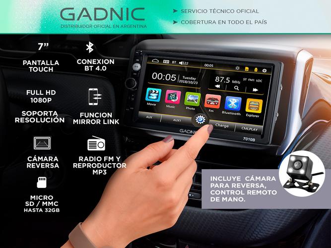 Stereo Gadnic Pantalla Táctil 7