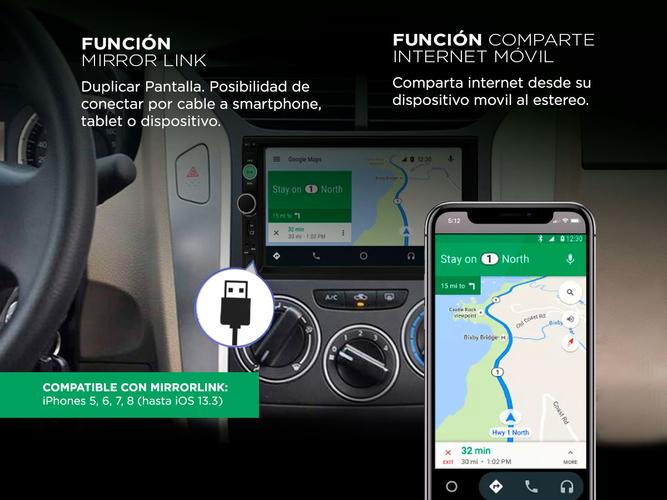 Estereo para Auto Gadnic ESTERE02 Pantalla 7 - 3