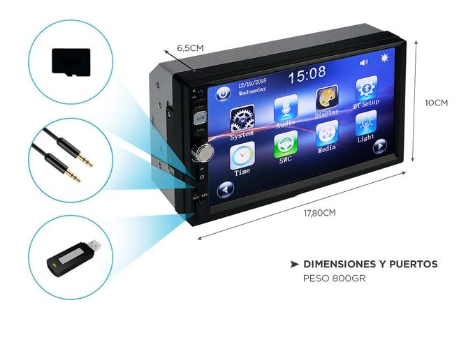 Estereo para Auto Gadnic ESTERE03 Pantalla 7 - 5