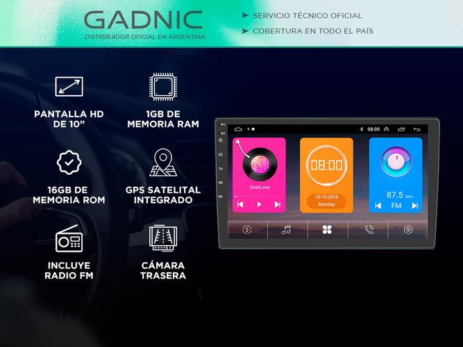 Estéreo Doble Para Auto Gadnic Pantalla Táctil BT GPS FM - 1