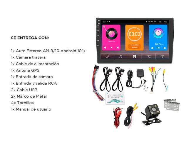 Estéreo Doble Para Auto Gadnic Pantalla Táctil BT GPS FM - 6