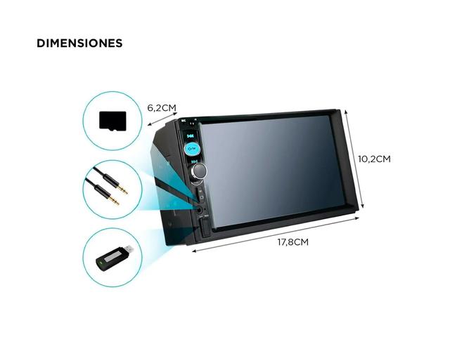 Panel de Sonido para Auto Universal Gadnic SX1 Multimedia Central MP5 - 3