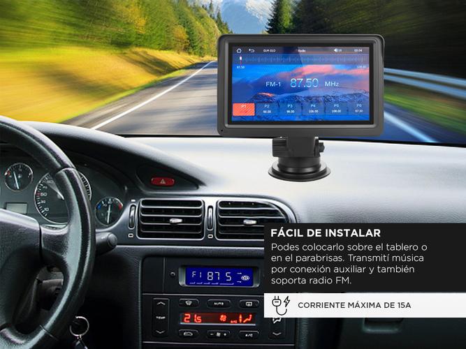 Estéreo para Auto Portátil Gadnic con Wireless Apple Carplay y Android Auto Usado - 3