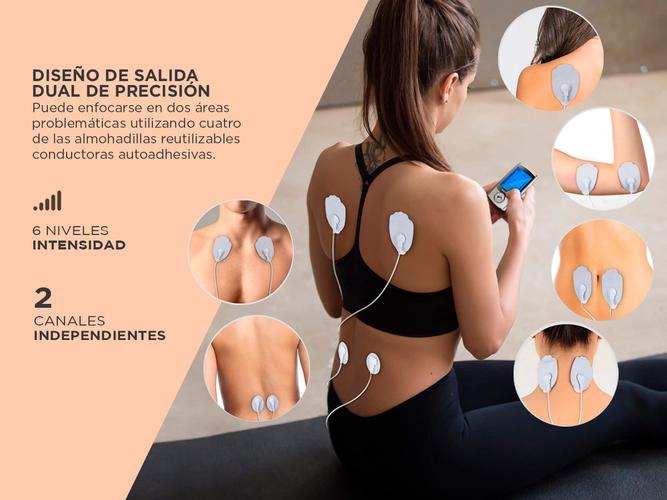 Electroestimulador Muscular Portátil Gadnic 9910 6 Niveles 4 Programas Recargable - 3
