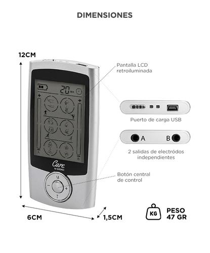 Electroestimulador Muscular Portátil Gadnic 9910 6 Niveles 4 Programas Recargable - 5