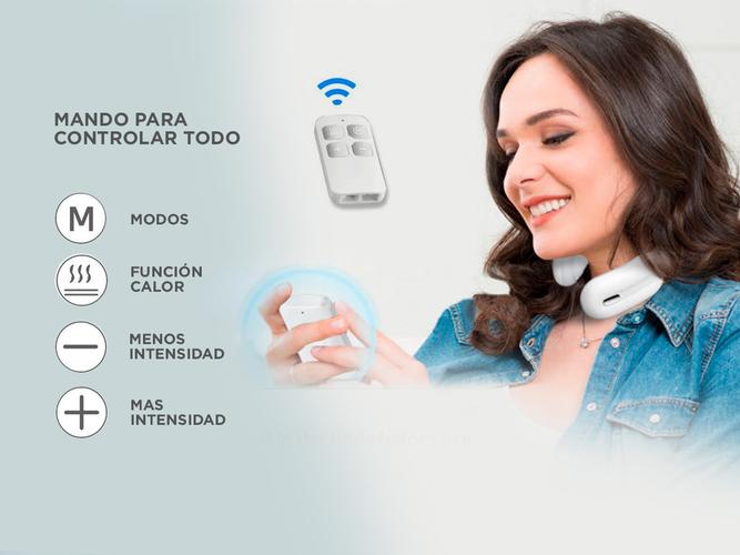 Masajeador De Cuello Gadnic Inalambrico 3 Modos 15 Niveles - 4
