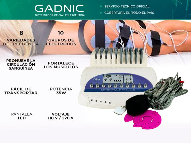 Electro Estimulador Muscular Gadnic Portatil Multifunciones  - 1