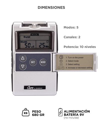 Electro Estimulador Portátil EM7 Gadnic Masajeador Muscular  - 5