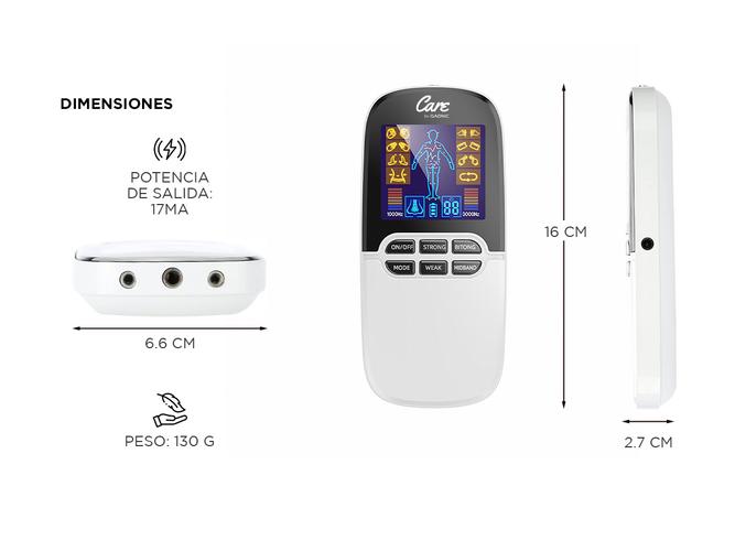 Electroestimulador Digital Portátil Gadnic De 8 Electrodos 3000mhz - 4