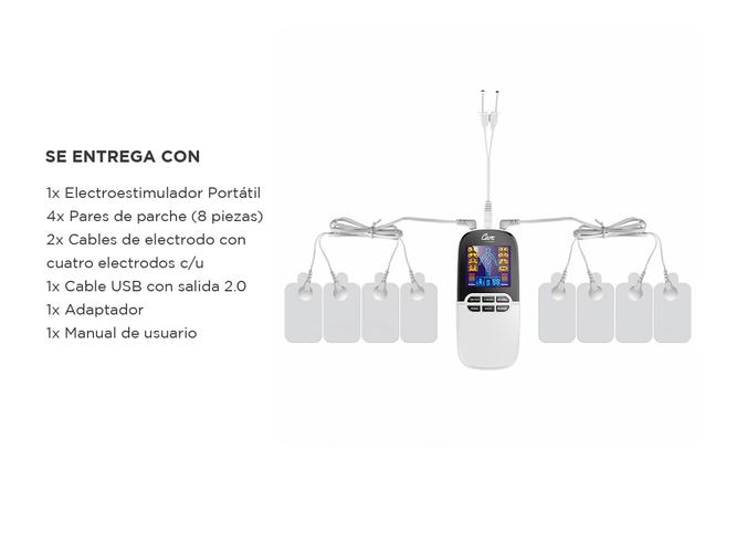 Electroestimulador Digital Portátil Gadnic De 8 Electrodos 3000mhz - 5