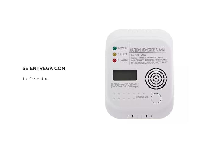 Detector de Monóxido de Carbono Gadnic DMC3 Seguridad Ambiental - 4