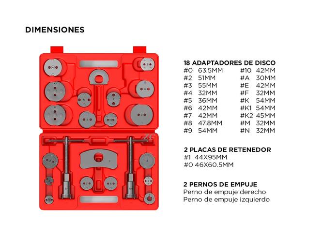Set De 22 Herramientas De Ajuste De Cilindro Rueda De Freno - 3