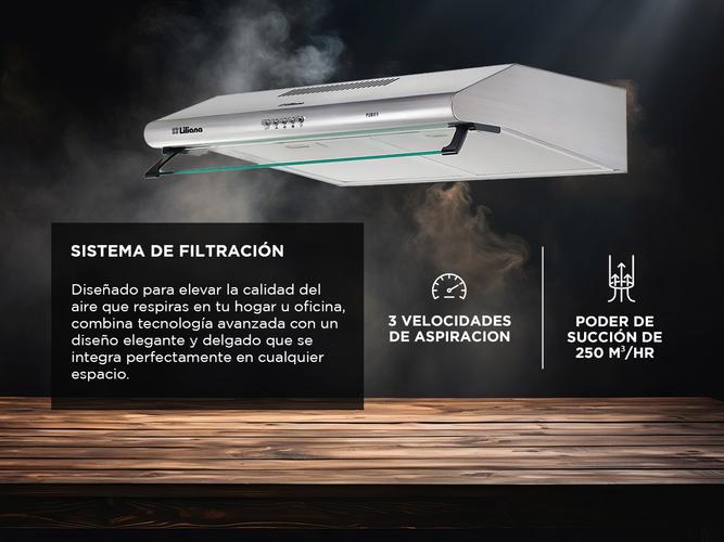 Purificador de Aire Liliana Purify KP991 100 Watts Acero Inoxidable - 2